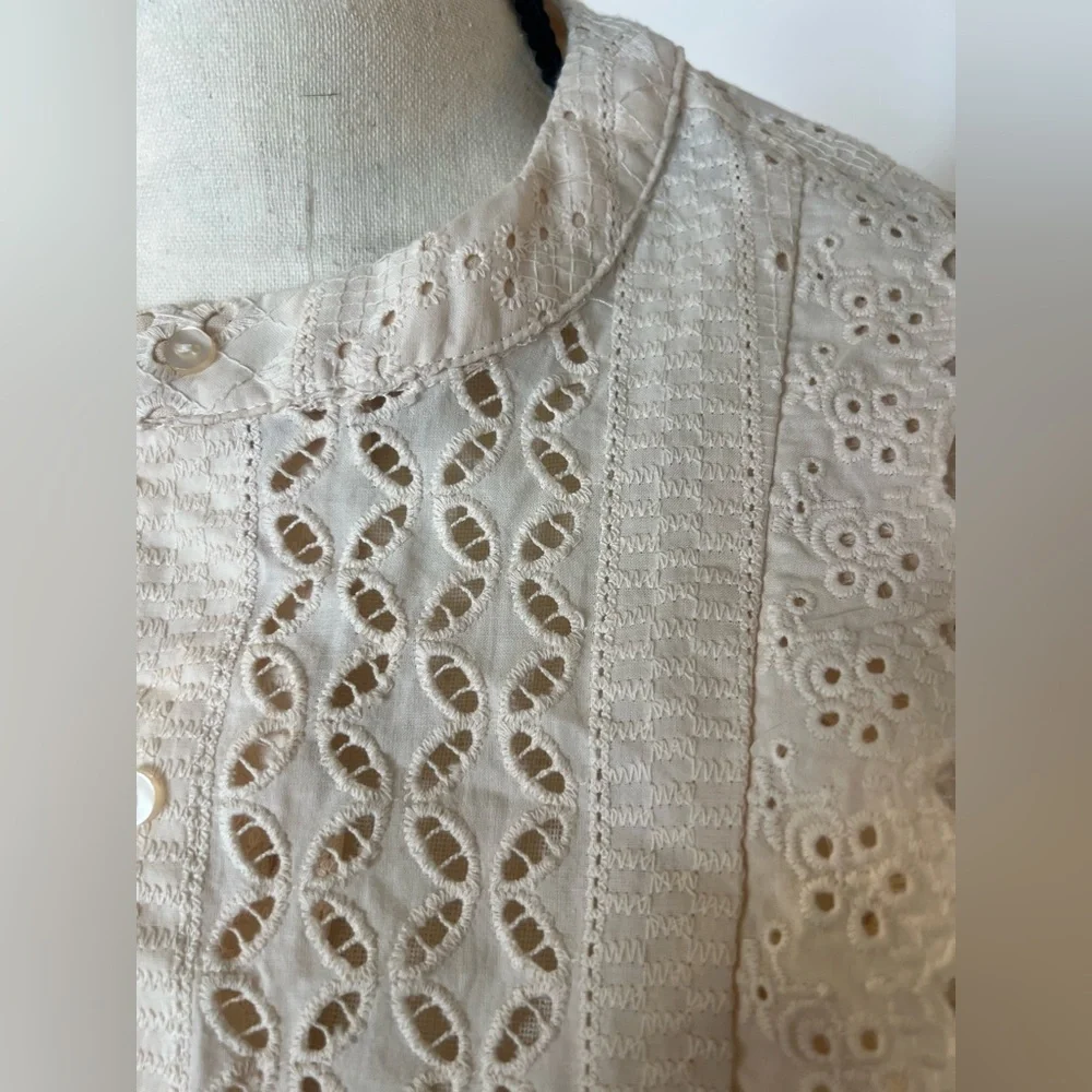Joie Ivory Lace Blouse - Picture 6 of 8